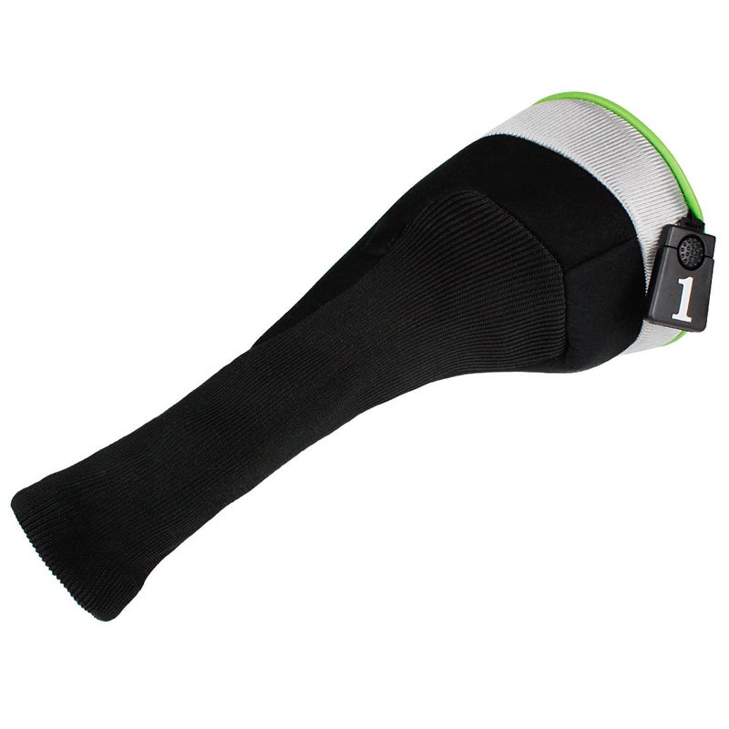 Andux 4pcs/Set Mesh Golf 460cc Driver Fairway Wood Club Head Covers Long Neck with No. Tags Black/Green - Image 4